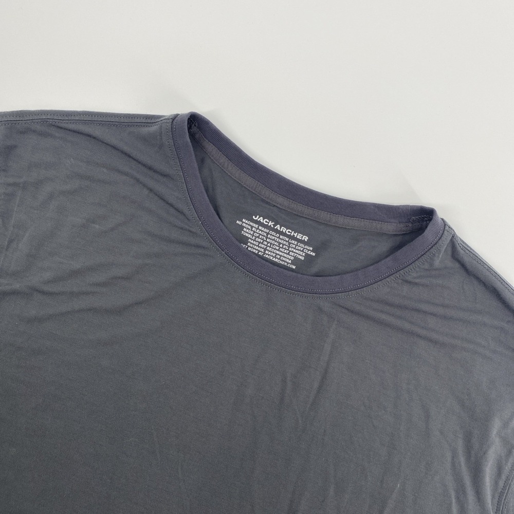 Jack Archer T Shirt Mens Large Gray Athleisure Techwear Stretch Minimalist‎